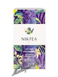 Чай Niktea Earl Grey черный с бергамотом в пакетиках 25 шт